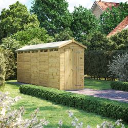 Powersheds Prem Apex Security Shed 20ftx4ft