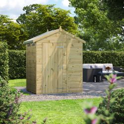 Powersheds Prem Apex Security Shed 4ftx6ft