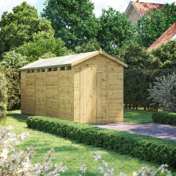 Powersheds Prem Apex Security Shed 18ftx6ft