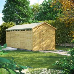Powersheds Prem Apex Security Shed 20ftx8ft