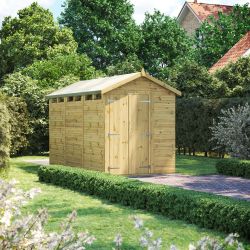 Powersheds Prem Apex Security Shed 12ftx6ft DD