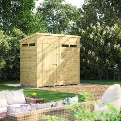 Powersheds Prem Pent Security Shed 8ftx4ft