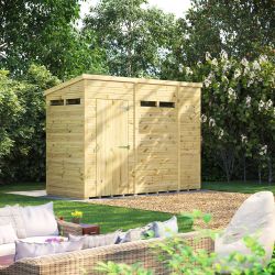 Powersheds Prem Pent Security Shed 10ftx4ft
