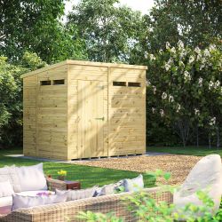 Powersheds Prem Pent Security Shed 8ftx6ft
