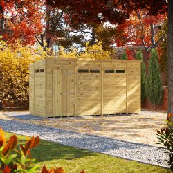 Powersheds Prem Pent Security Shed 14ftx6ft