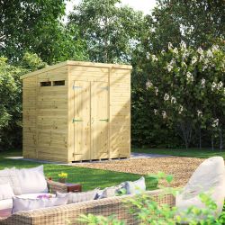 Powersheds Prem Pent Security Shed 6ftx6ft DD