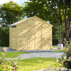 Powersheds Prem Apex Security Shed 6ftx10ft DD