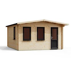 Powersheds Apex DeluxeRetreat LCabin 14ftx16ft DTR