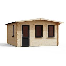 Powersheds Apex DeluxeRetreat LCabin 14ftx16ft DTL