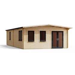 Powersheds Apex Manor Log Cabin 34ftx18ft DTR