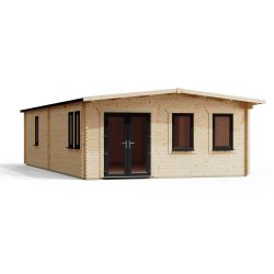 Powersheds Apex Manor Log Cabin 34ftx18ft DTL