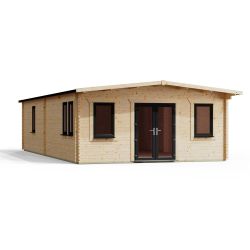 Powersheds Apex Manor Log Cabin 34ftx18ft DC