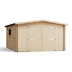 Powersheds Apex Garage Log Cabin 16ftx14ft
