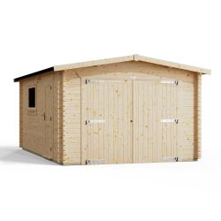 Powersheds Apex Garage Log Cabin 18ftx12ft