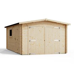 Powersheds Apex Garage Log Cabin 20ftx12ft