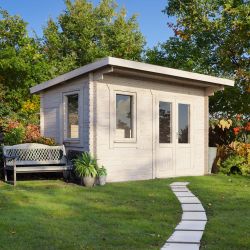 Powersheds Pent Clasic LCabin 14ftx8ft DTR 44mm