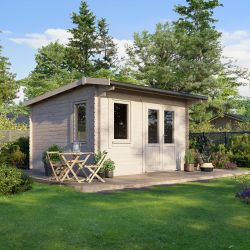 Powersheds Apex Clasic LCabin 14ftx14ft DTR 44mm