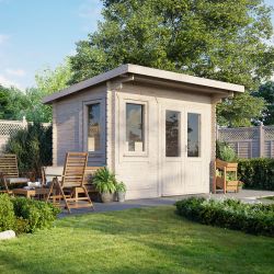 Powersheds Pent Clasic LCabin 12ftx8ft DTR 44mm