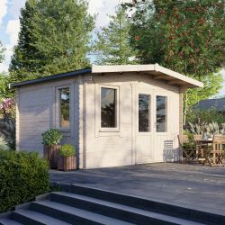 Powersheds Chalet Clasic LCabin 12ftx14ft DTR 44mm