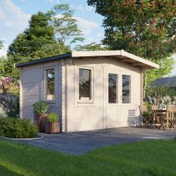 Powersheds Chalet Clasic LCabin 10ftx14ft DTR 44mm