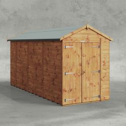 Powersheds Apex Garden Shed 14ftx5ft Windowless DD