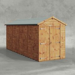 Powersheds Apex Garden Shed 16ftx5ft Windowless DD