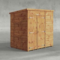 Powersheds Pent Garden Shed 6ftx5ft Windowless DD