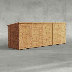Powersheds Pent Garden Shed 18ftx5ft Windowless