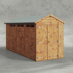 Powersheds Apex Security Shed 14ftx5ft DD