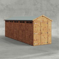 Powersheds Apex Security Shed 20ftx5ft DD