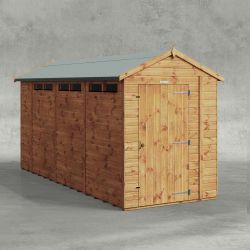 Powersheds Apex Security Shed 14ftx5ft