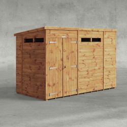Powersheds Pent Security Shed 10ftx5ft DD