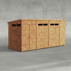 Powersheds Pent Security Shed 14ftx5ft DD