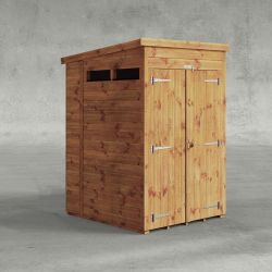 Powersheds Pent Security Shed 4ftx5ft Double Doors