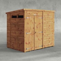 Powersheds Pent Security Shed 7ftx5ft Double Doors