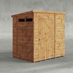 Powersheds Pent Security Shed 6ftx5ft
