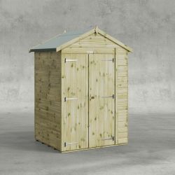 Powersheds Prem Apex GDNSHD 4ftx5ft Windowless DD