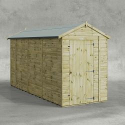 Powersheds Prem Apex Garden Shed 14ftx5ft Wndless