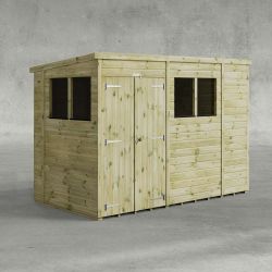 Powersheds Prem Pent Garden Shed 10ftx5ft DD