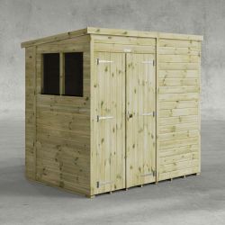 Powersheds Prem Pent Garden Shed 7ftx5ft DD