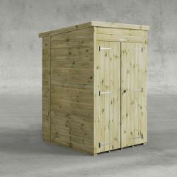 Powersheds Prem Pent GDN Shed 4ft x 5ft Wndlss DD
