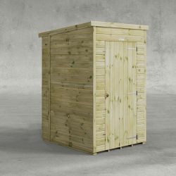 Powersheds Prem Pent Garden Shed 4ft x 5ft Wndlss