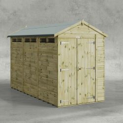Powersheds Prem Apex Security Shed 12ft x 5ft DD