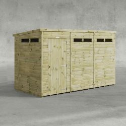 Powersheds Prem Pent Security Shed 12ft x 5ft