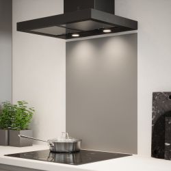 Matt Grey Glass Kitchen Splashback 60x75cm