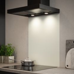 Matt White Glass Kitchen Splashback 60x75cm
