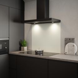 Matt White Glass Kitchen Splashback 90x75cm