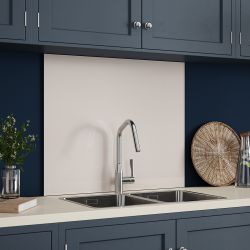 Pale Beige Glass Kitchen Splashback 90x75cm