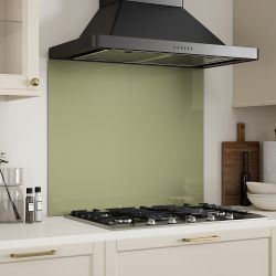 Sage Green Glass Kitchen Splashback 90x75cm