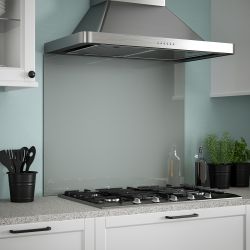 Slate Grey Glass Kitchen Splashback 90x75cm